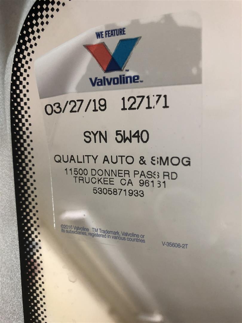 Oil Sticker Information; when do I need that oil service
