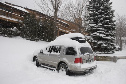 Car Under The Snow