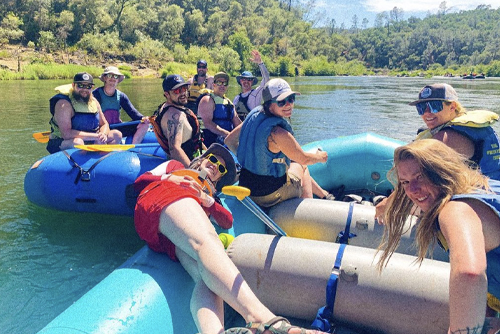 Staff out rafting | Quality Automotive Servicing